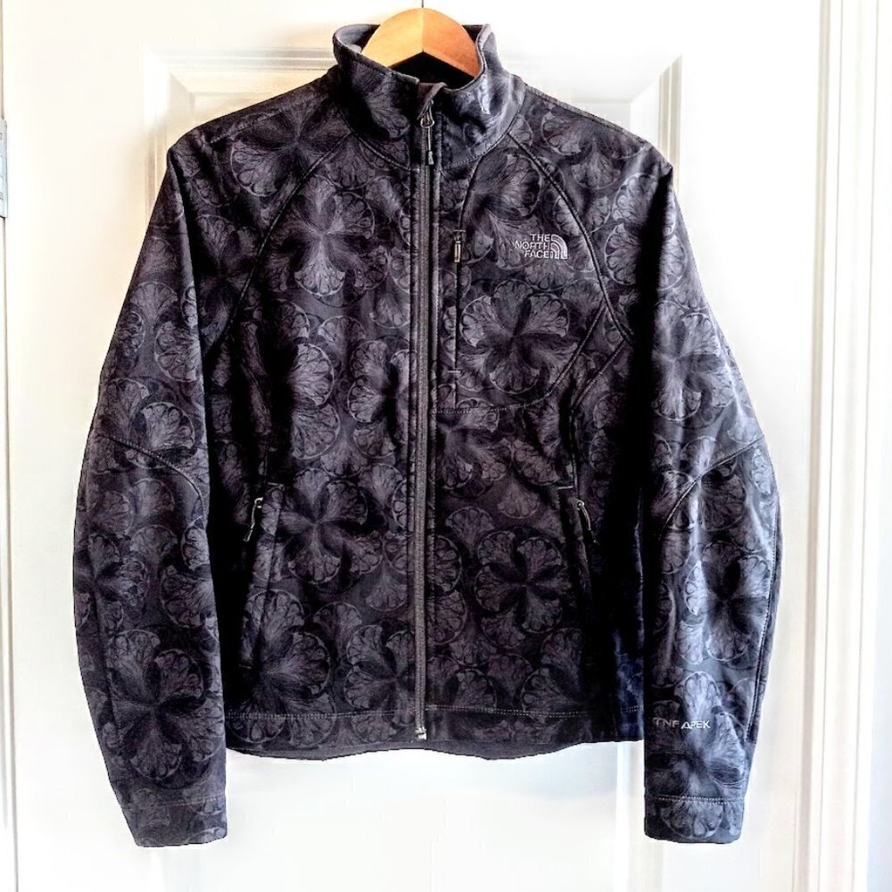 The North Face Grey Apex Soft Shell Full Zip Jacket